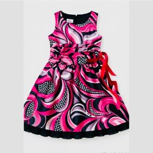 Philly any occasion dress 7 sleeveless scooped neck ruffles ruched waist lining